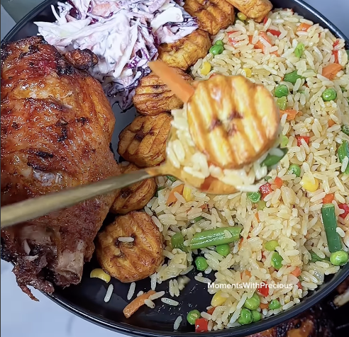 Turkey and fried rice