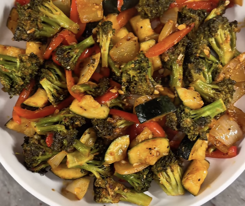 Lemon garlic mixed vegetable
